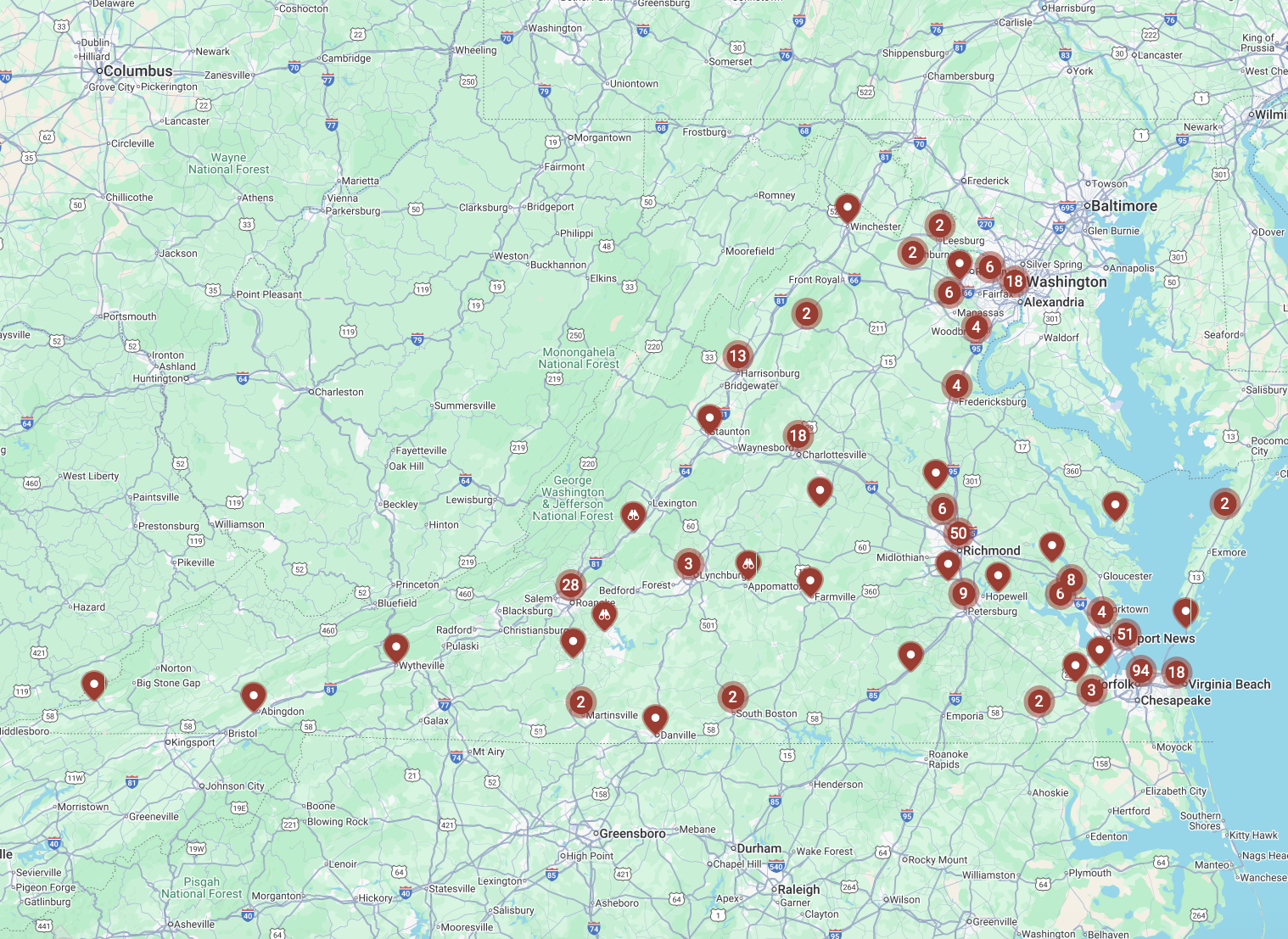 Heritage Sites in Network